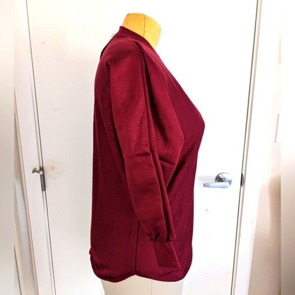 $5 Item! NWT Parrton Floral Embroidery Drop Shoulder Sweatshirt - Picture 7 of 13